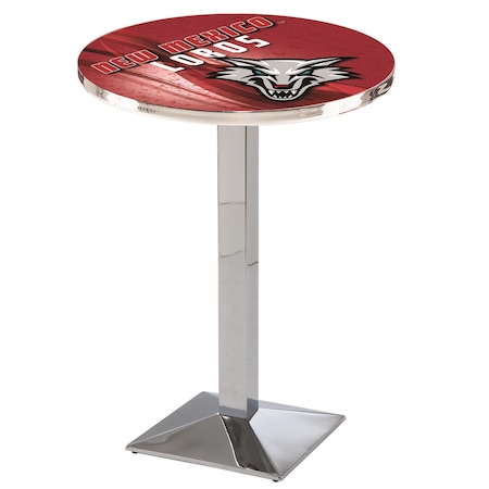 Holland Bar Stool Co 36" Chrome New Mexico Pub Table, 36" dia. Top L217C3636NewMex-D2